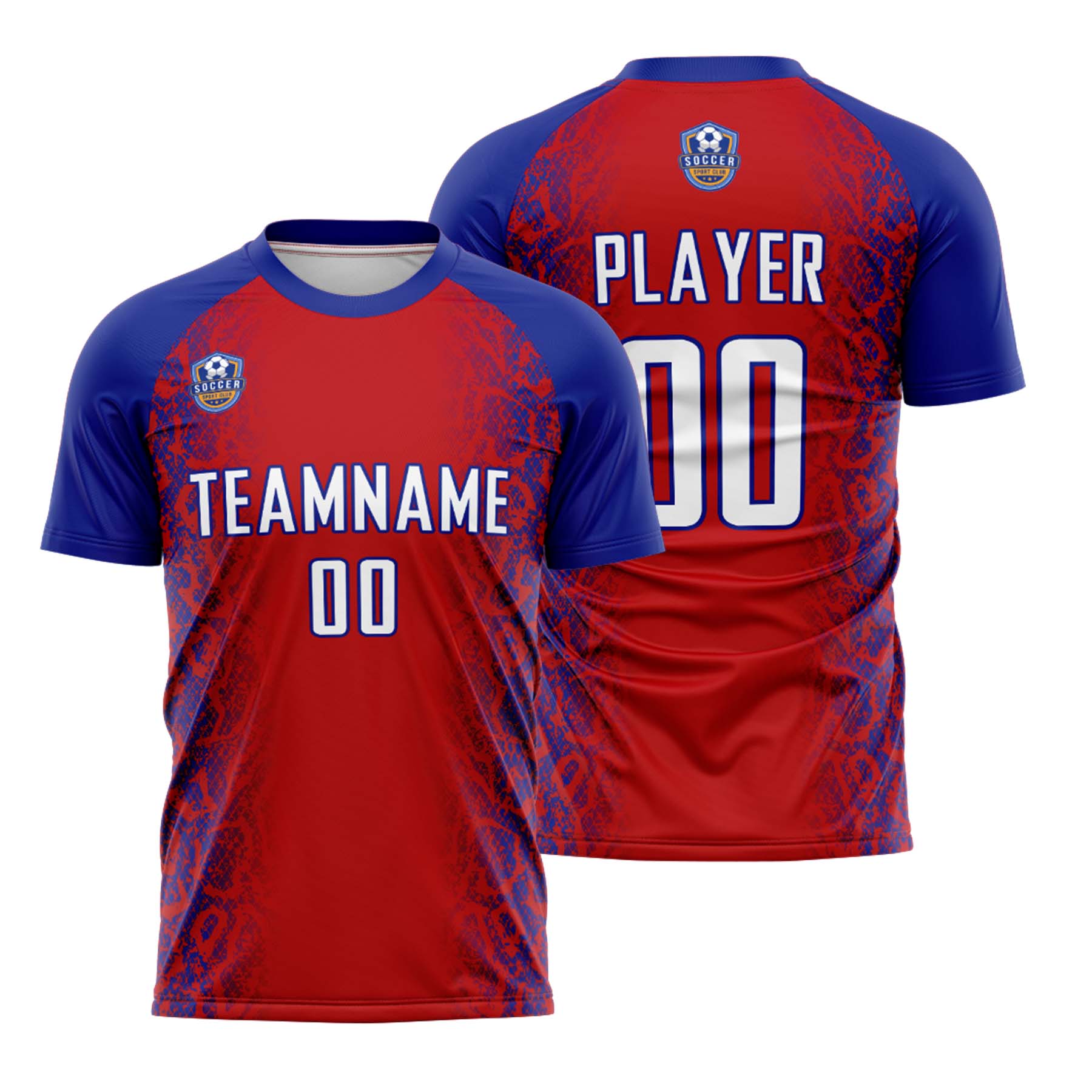Custom Red Blue Classic Soccer Training Sets Jersey For Adults/Kids