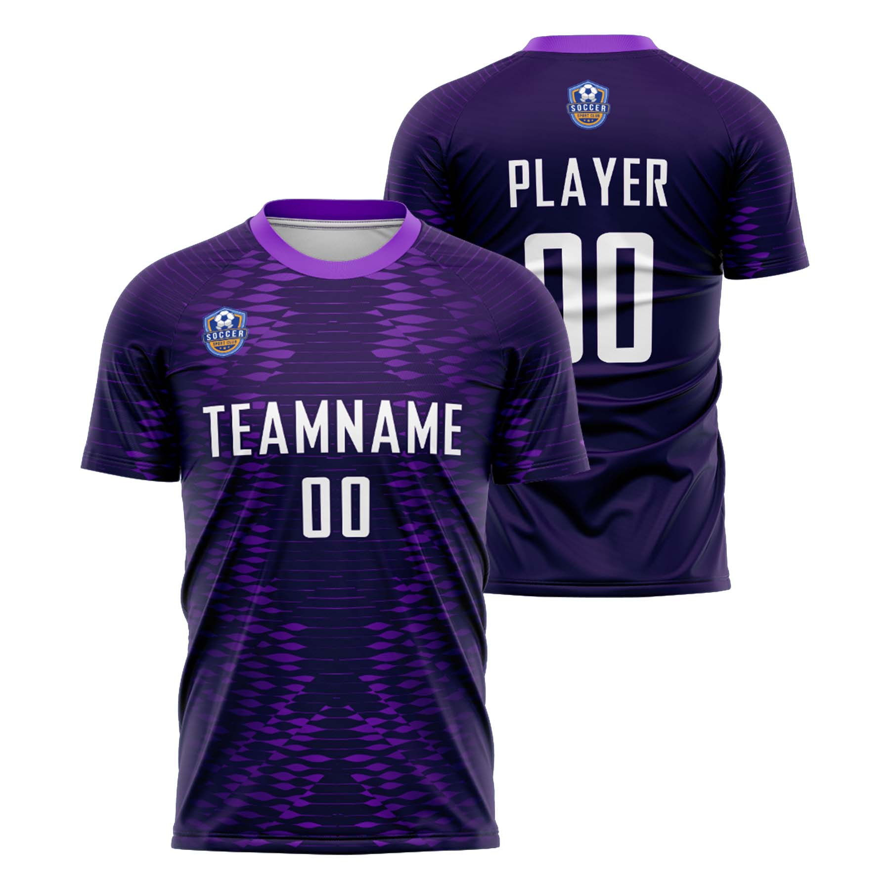 Custom Purple White Classic Soccer Training Sets Jersey For Adults/Kids
