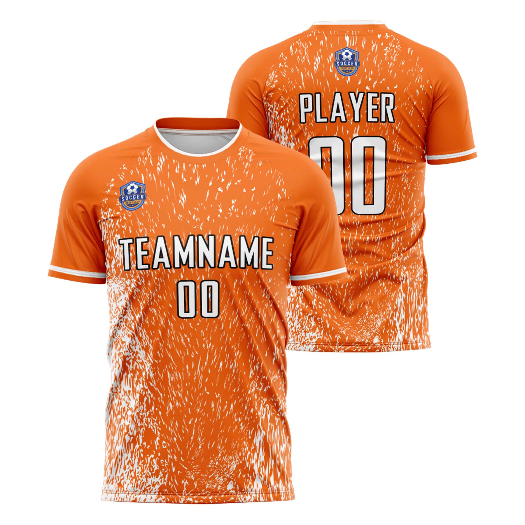 Custom Orange White Classic Soccer Training Sets Jersey For Adults/Kids