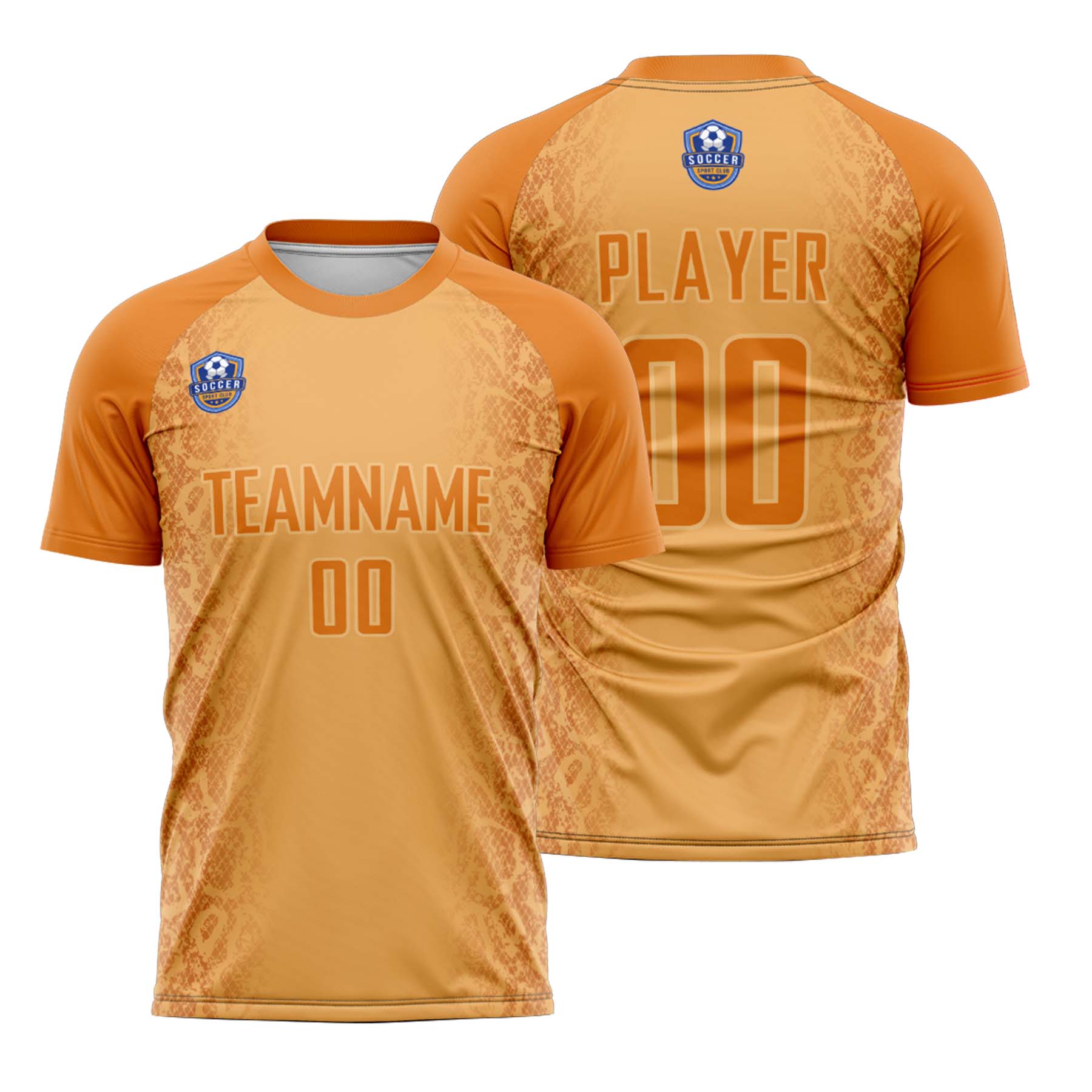 Custom Orange Gray Classic Soccer Training Sets Jersey For Adults/Kids
