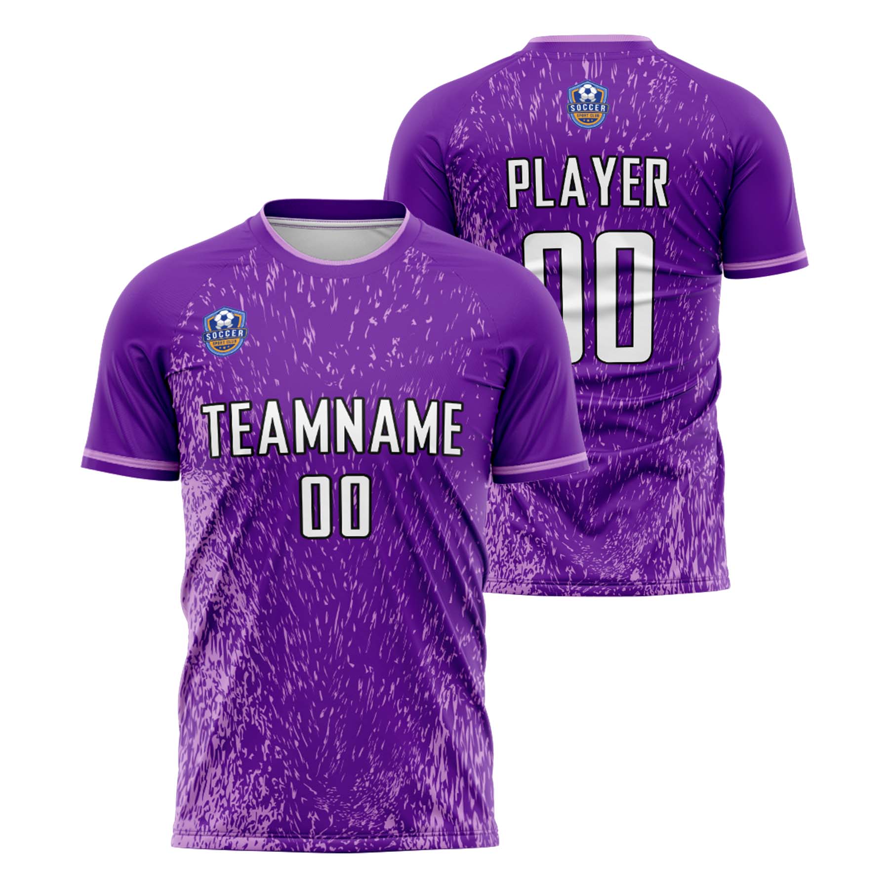Custom Purple White Classic Soccer Training Sets Jersey For Adults/Kids